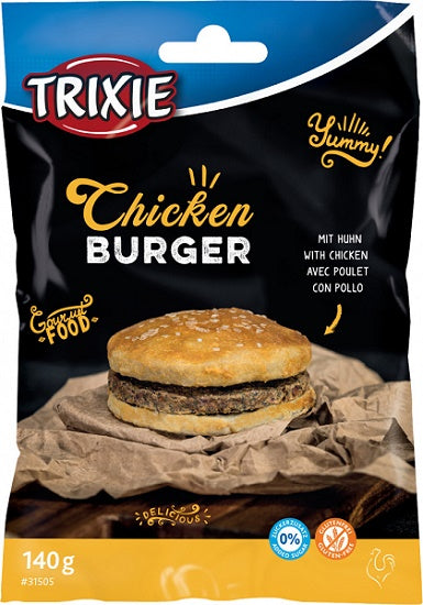 TRIXIE SNACK CHICKEN BURGER 9 CM. / 140 GR.