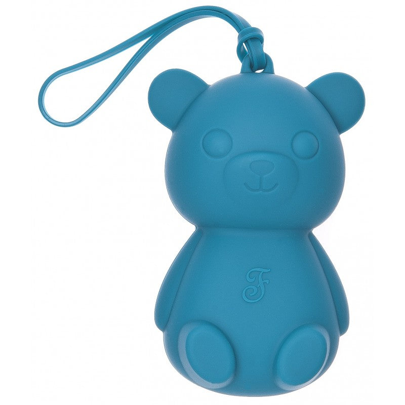 ***PORTASACCHETTI TEDDY  SILICONE PETROLIO 10X5X6,5CM