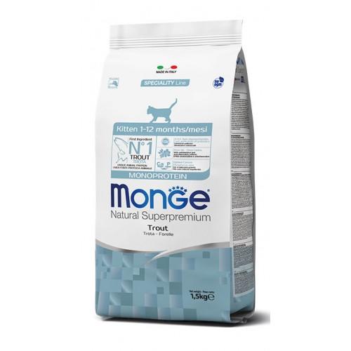 MONGE MONOPROTEICO CAT KITTEN TROTA 400GR – CROCCHETTA